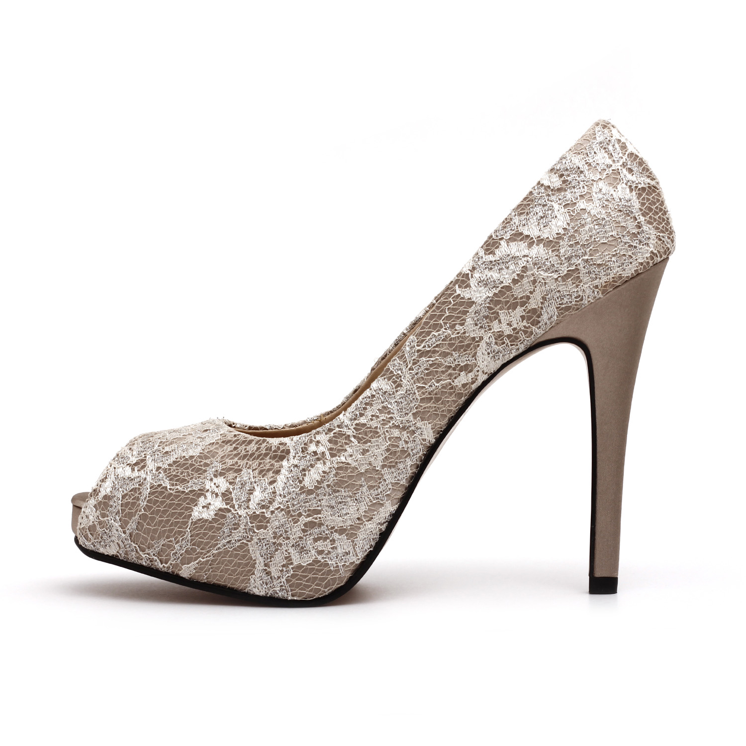 champagne colored bridal shoes